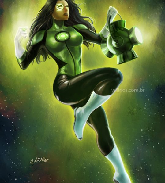 Digital Painting Green Lantern