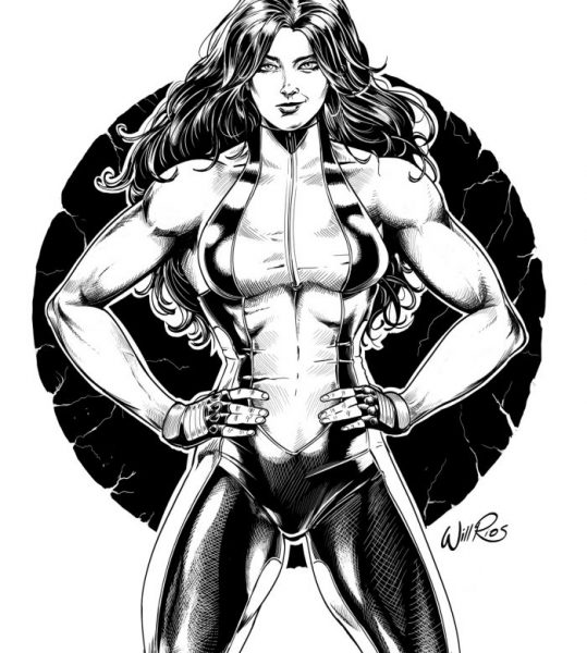 She Hulk line art