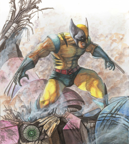 Wolverine Watercolor